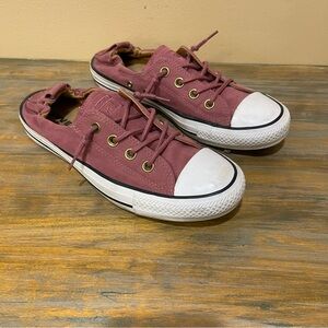 Converse All Star Shoreline Slip On Fashion Sneakers Dark Pink Casual Womens 9